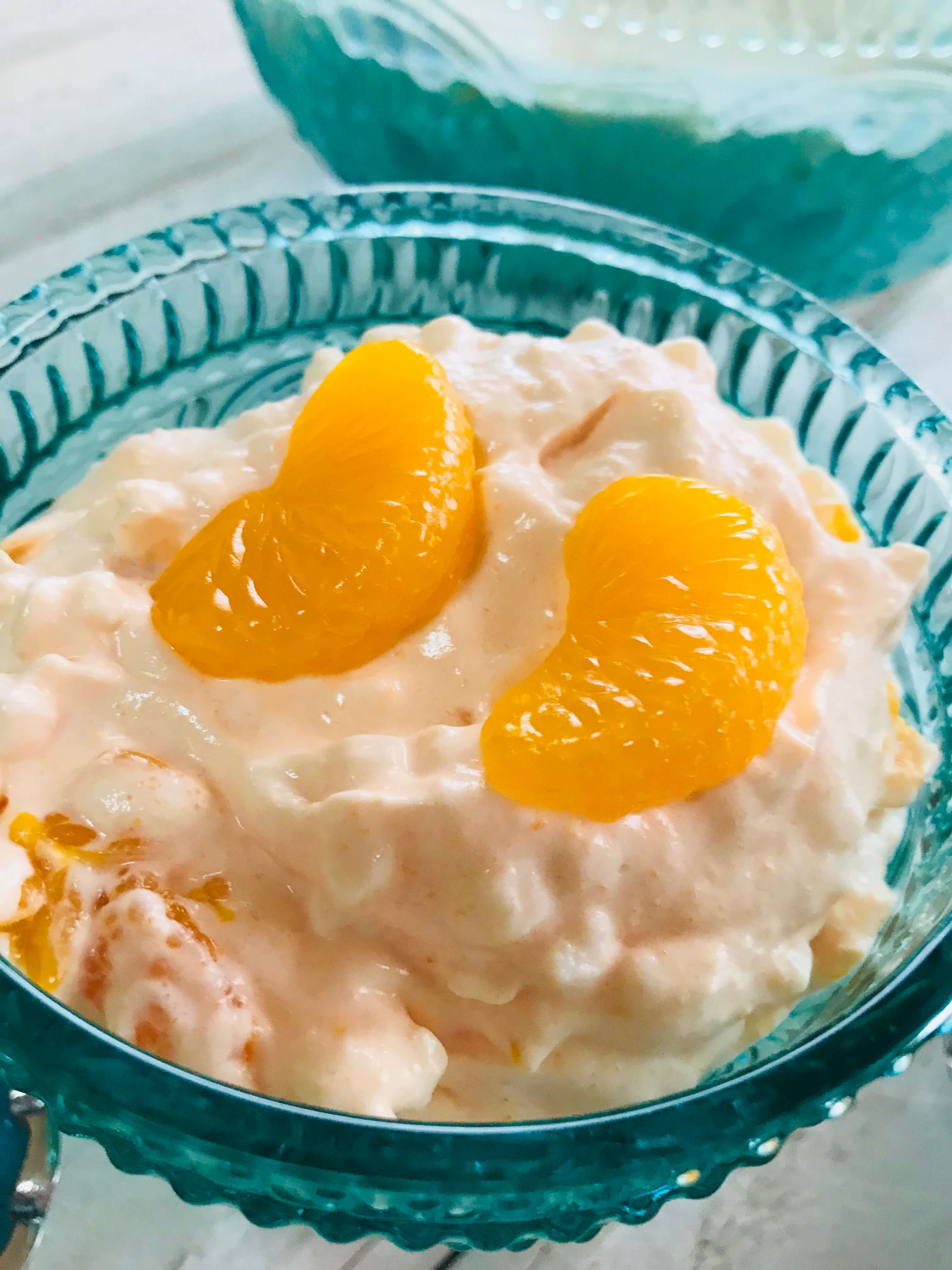 Orange Fluff Cottage Cheese Salad #Recipe - Trisha Dishes